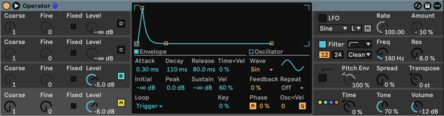 Operator settings for Flint Snap