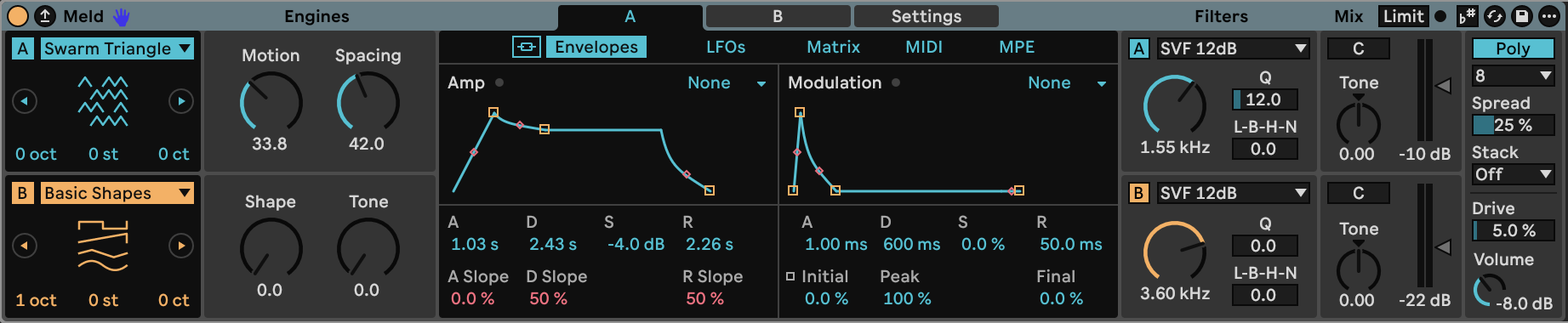 Meld settings for Hazel Loom